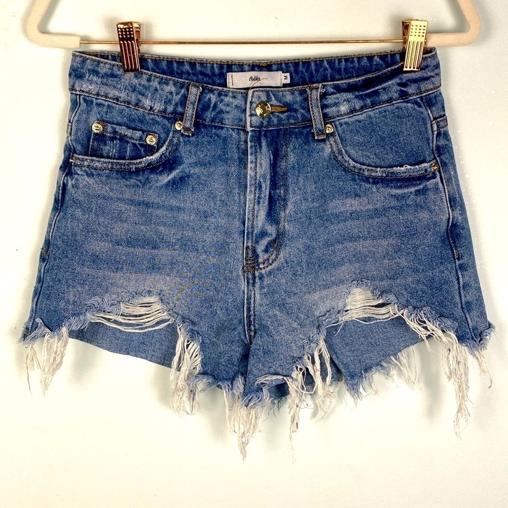 Adika Cut Off Denim Shorts Size Medium